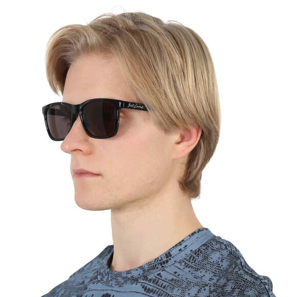 Saint Laurent Black Men's Square Sunglasses New - Picture 1 of 5